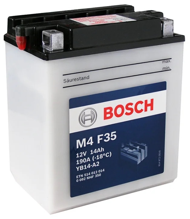 Аккумулятор Bosch 0092M4F350 FP M4F 12V 14AH 190A, Bosch